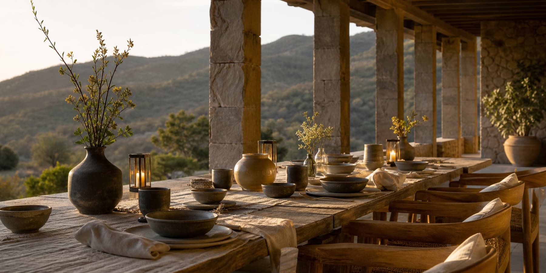 Qilara retreat surrounded by the Sariska landscape